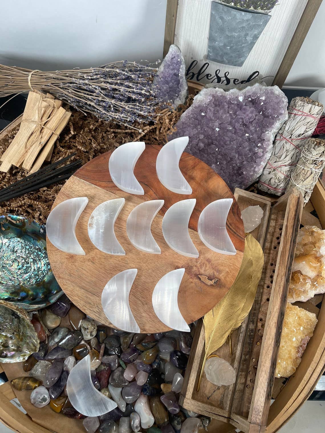 Selenite Moon