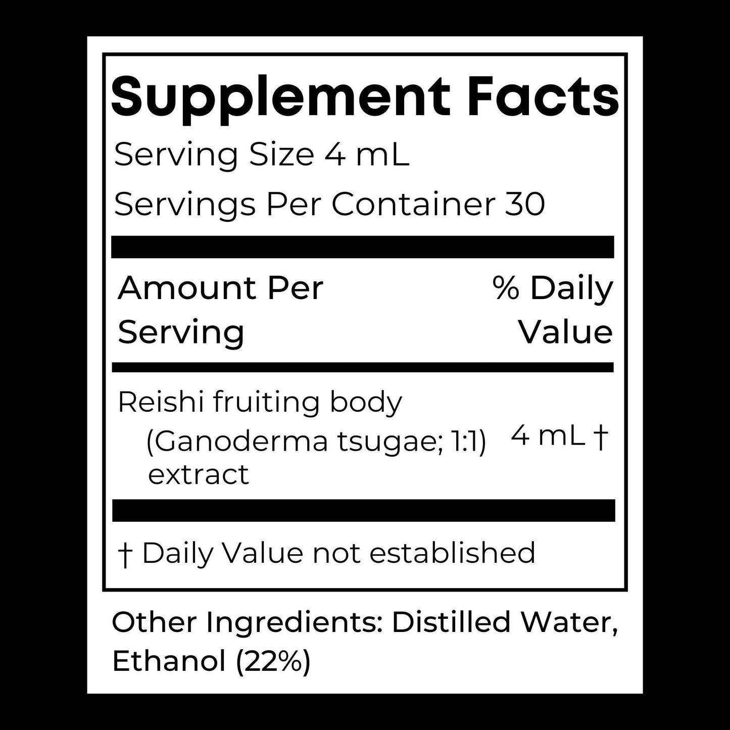 Wild Organic Reishi Tincture (4oz)