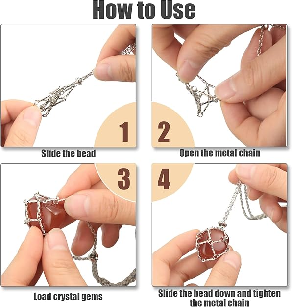 Silver Stainless Steel Cage Necklace