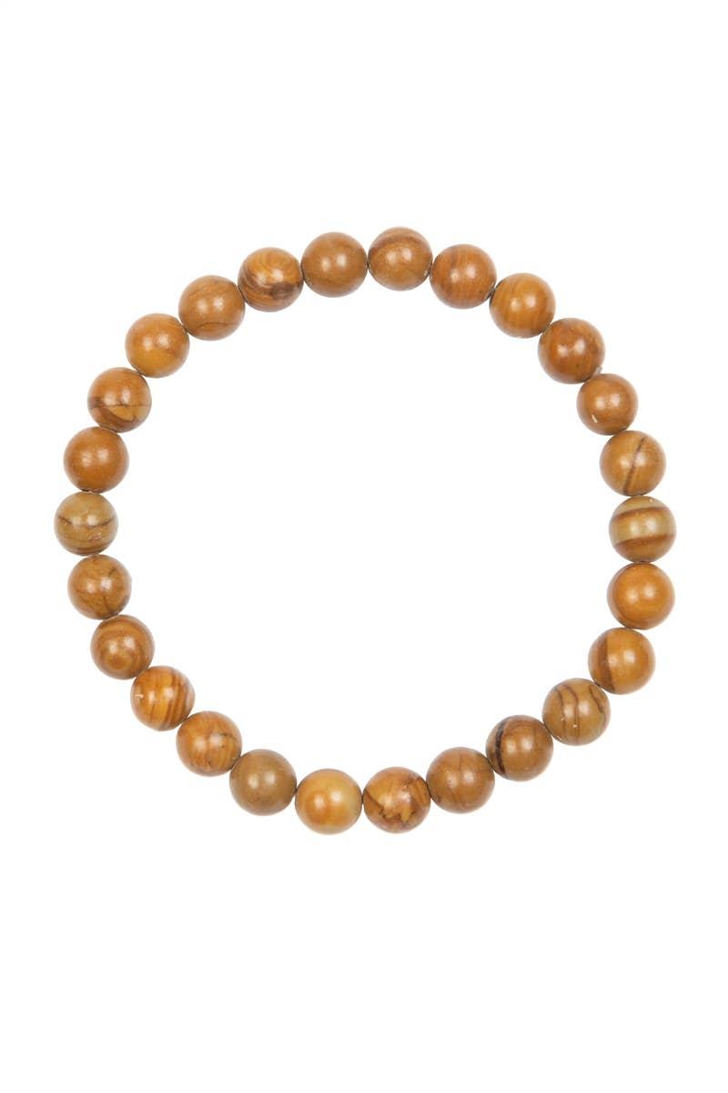 Wood Jasper Bracelet 10mm