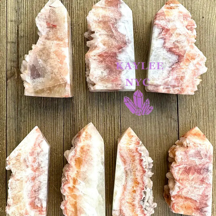 Natural Dog Tooth Calcite Obelisk Tower Point Crystal