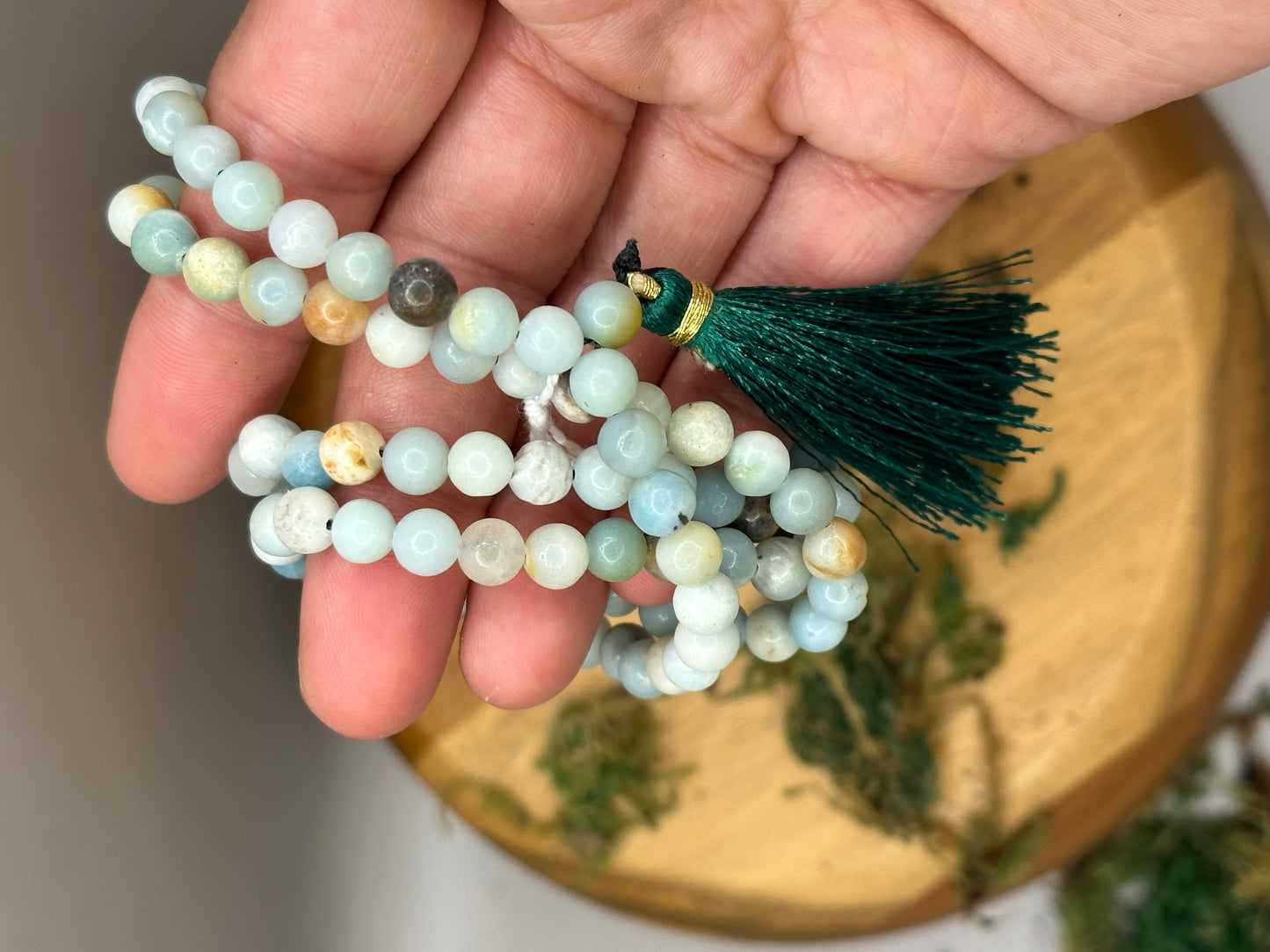 Amazonite Mala Prayer Beads-6mm