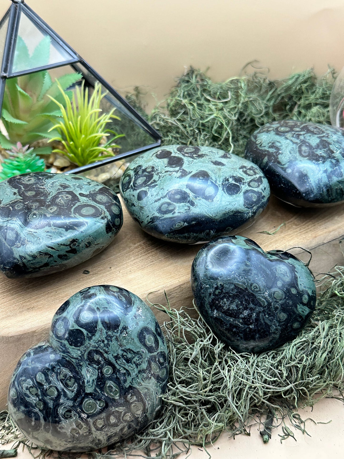 Kambaba Jasper Hearts