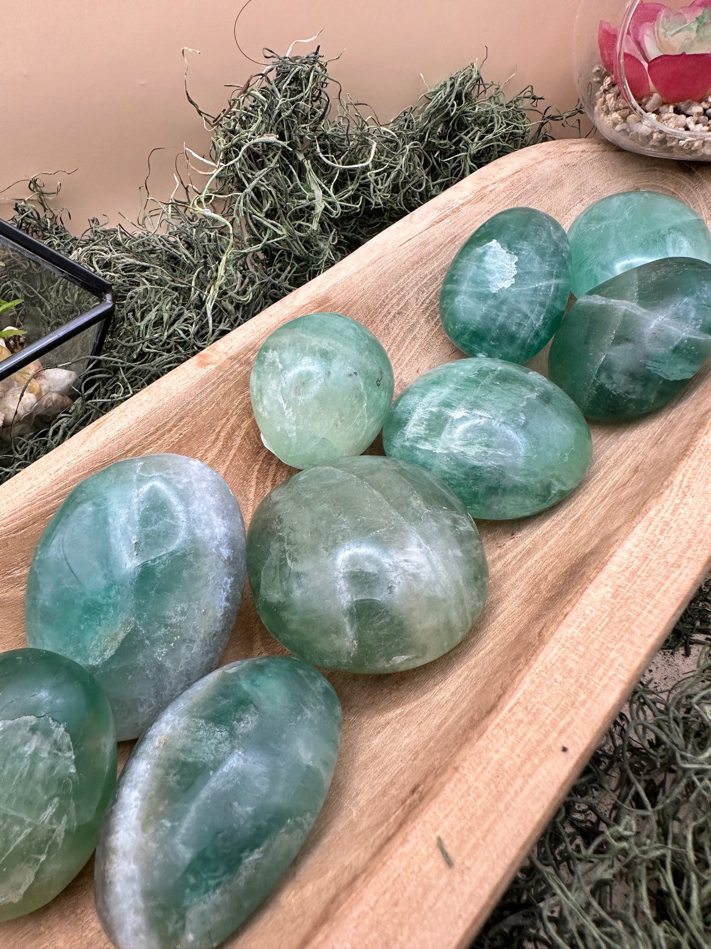 Fluorite Palm Stone