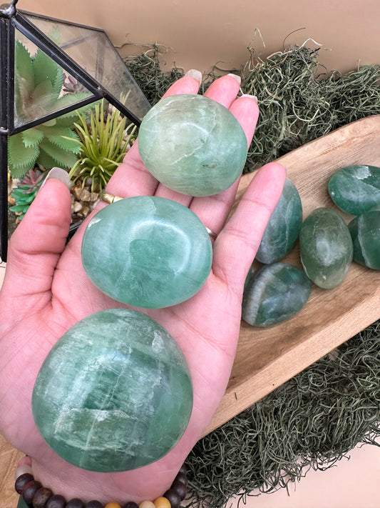 Fluorite Palm Stone