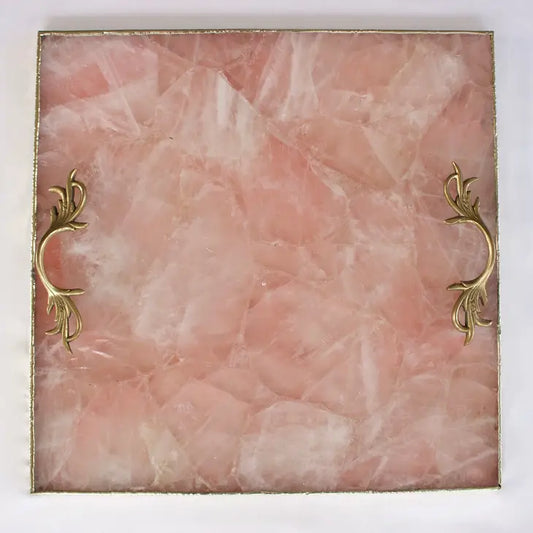 Rose Quartz Serving Tray
