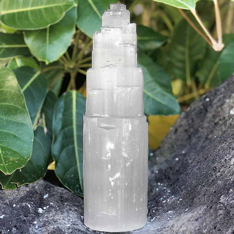 Selenite Tower 8"