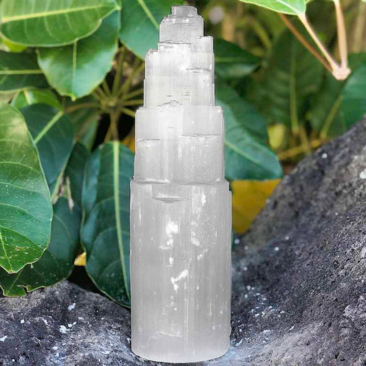 Selenite Tower 8"