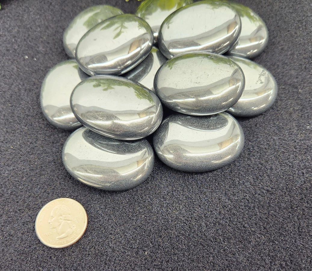Hematite Palm Stones