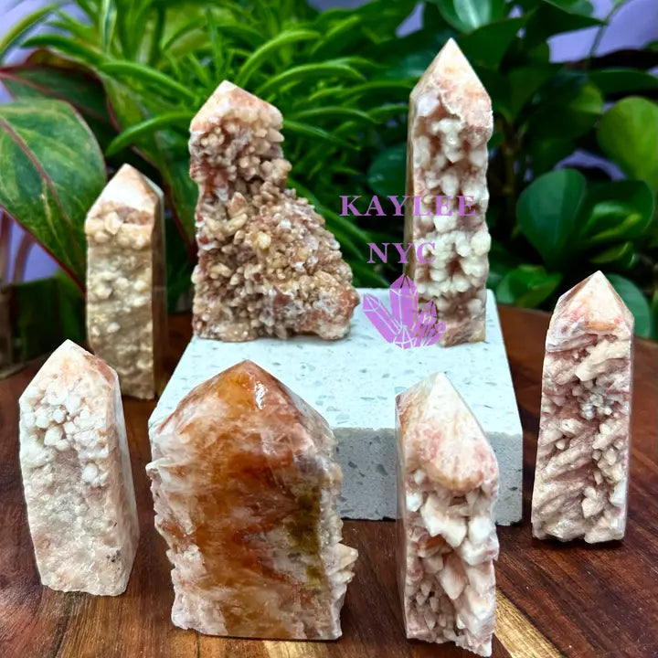 Natural Dog Tooth Calcite Obelisk Tower Point Crystal