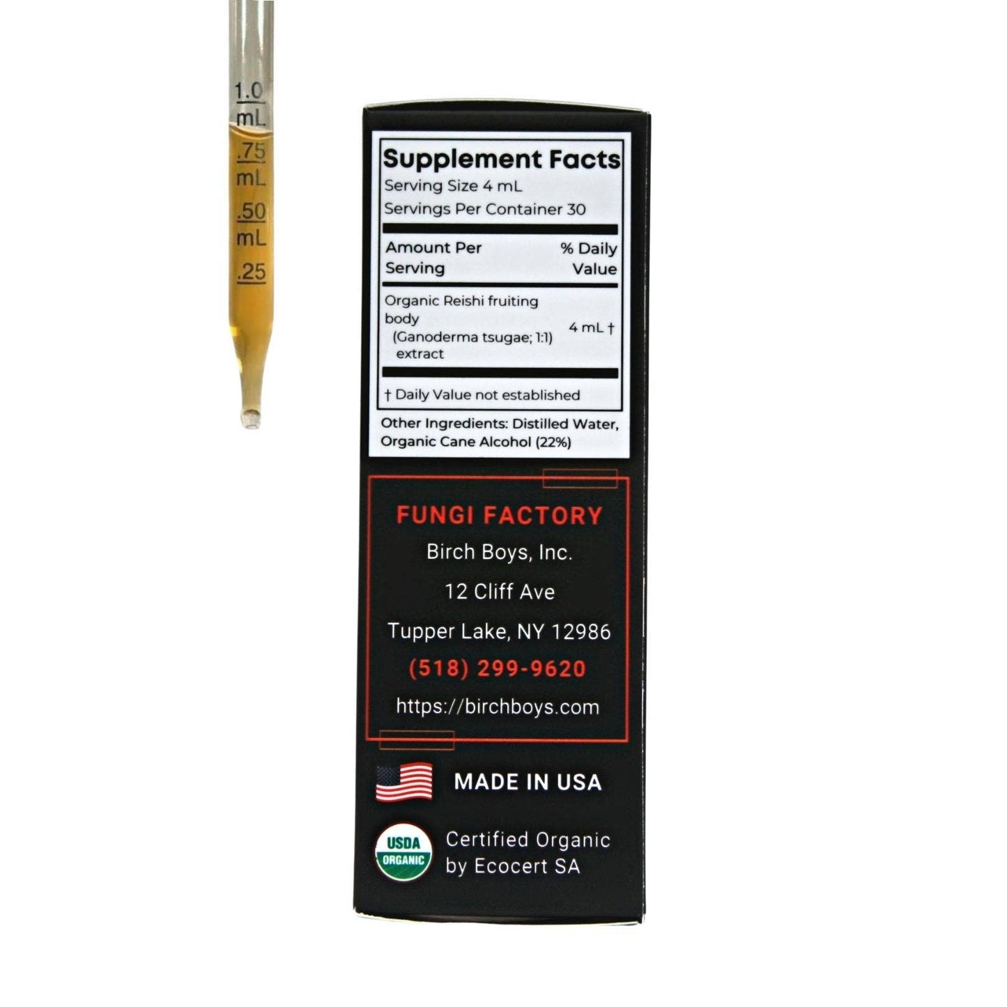 Wild Organic Reishi Tincture (4oz)