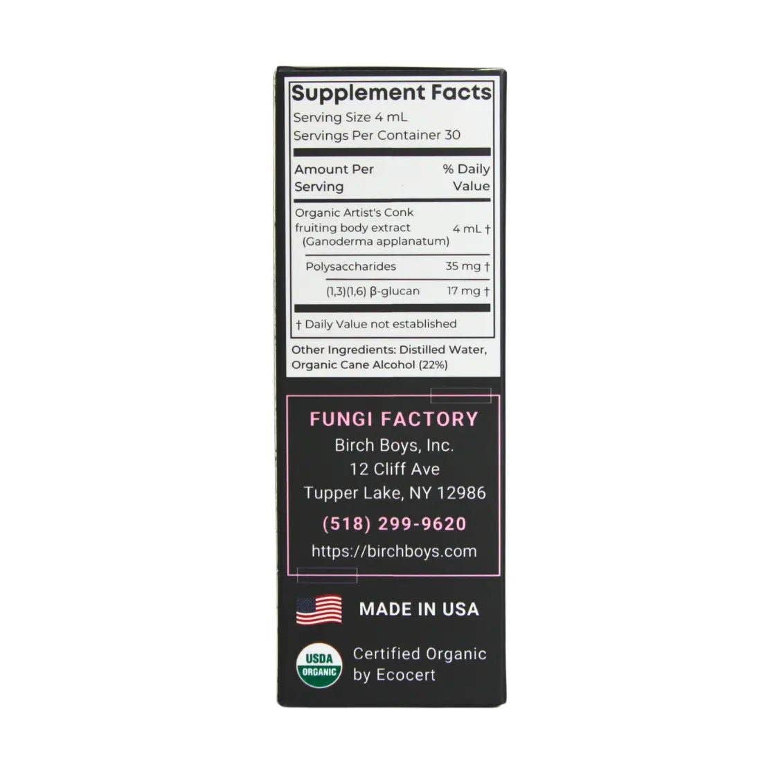Artist's Conk Tincture: 4oz