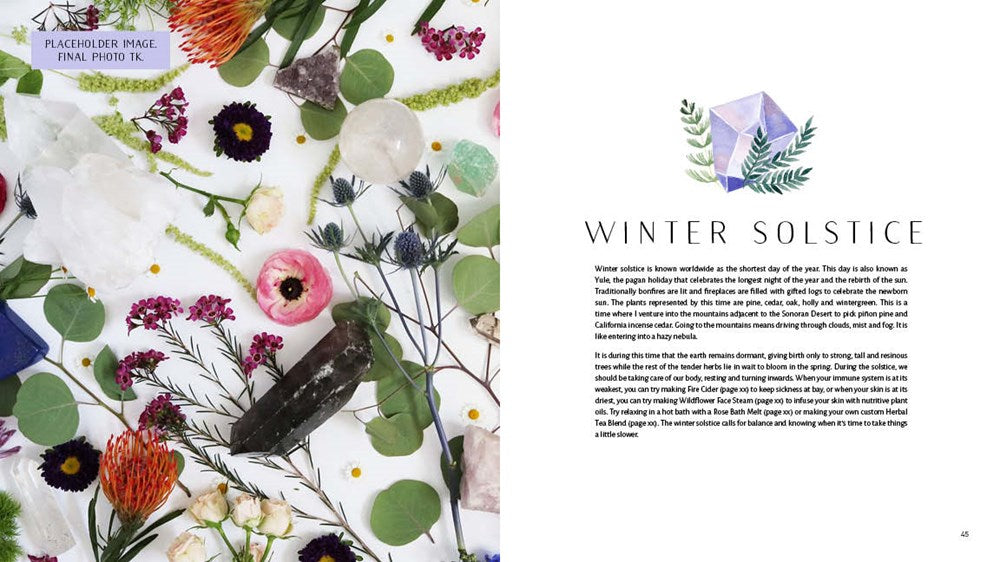 Herbs and Crystals DIY Book