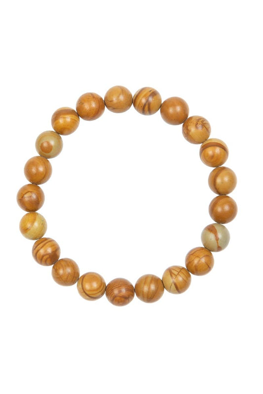 Wood Jasper Bracelet 10mm