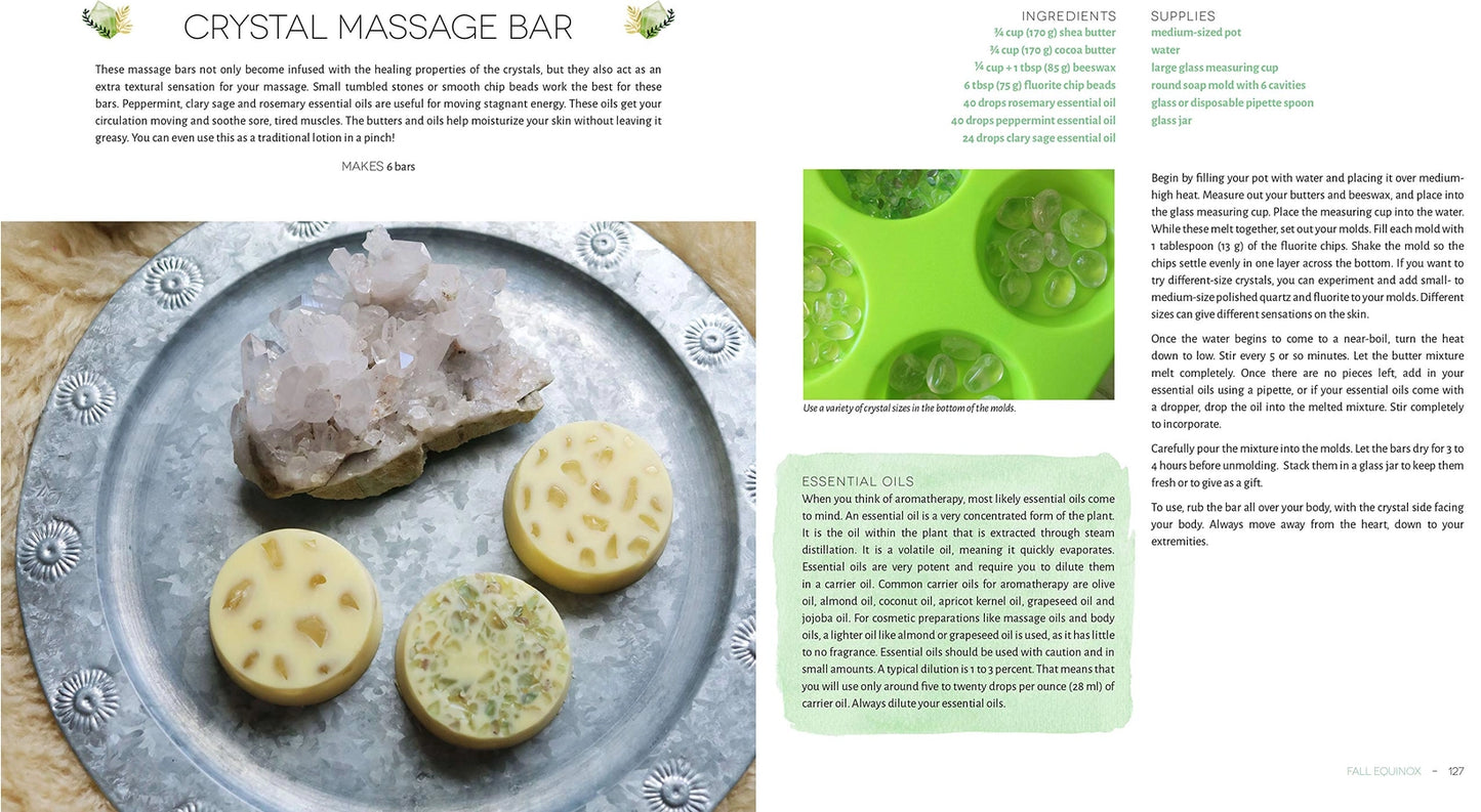 Herbs and Crystals DIY Book