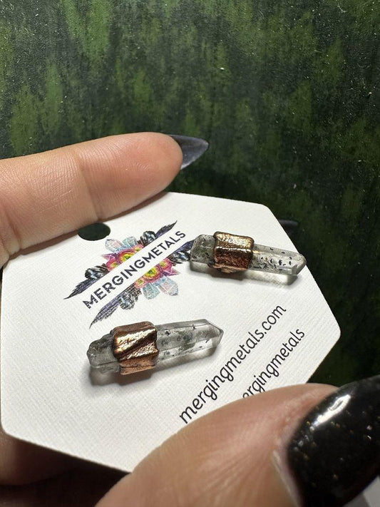 Earrings-Quartz&Copper