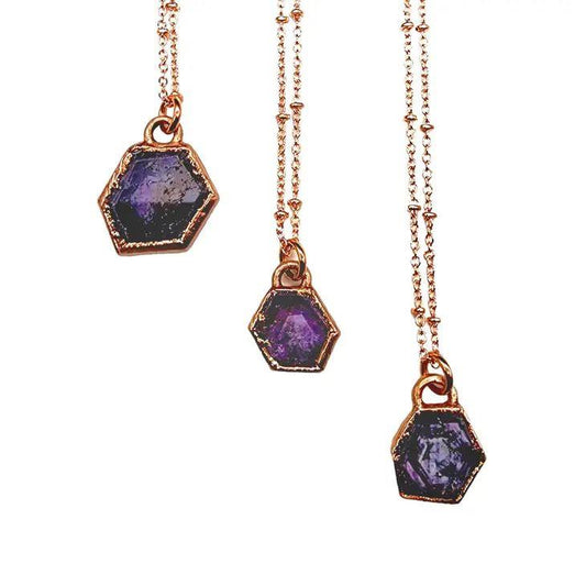 Natural Record Keeper Hexagon Ruby Necklace