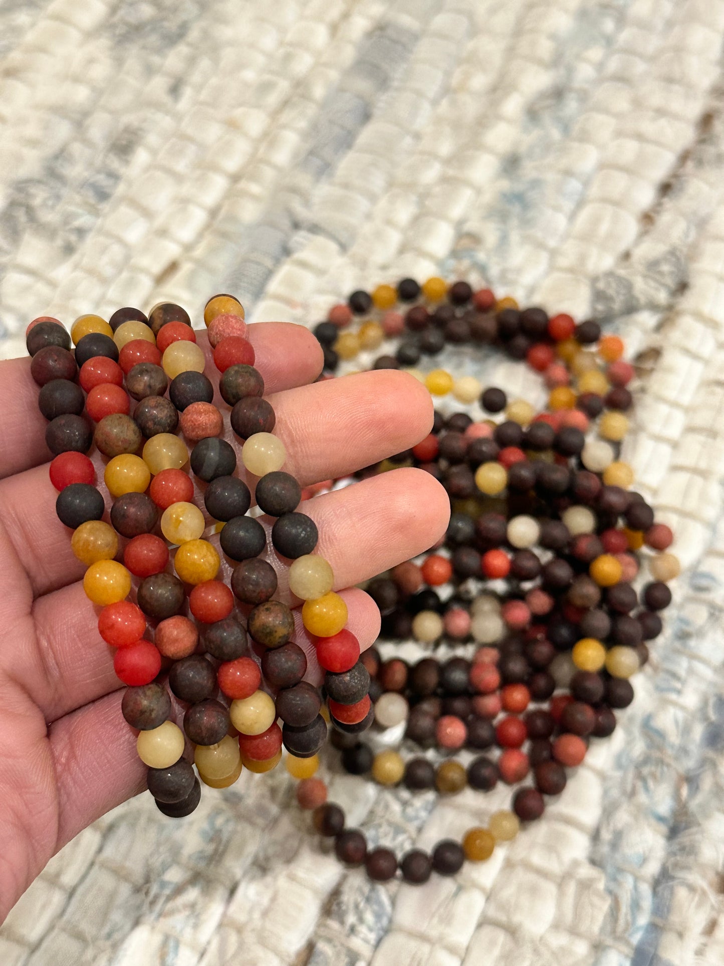 Muddy Jasper Stone Bracelet 6mm