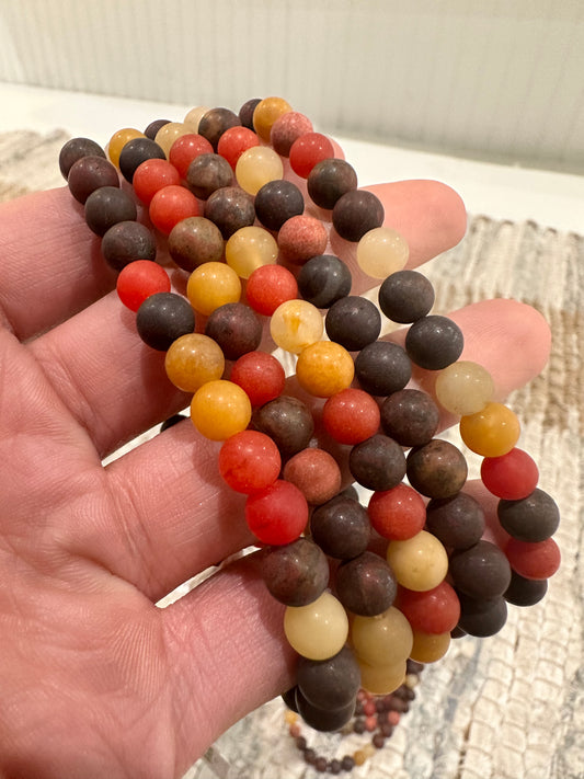 Muddy Jasper Stone Bracelet 6mm