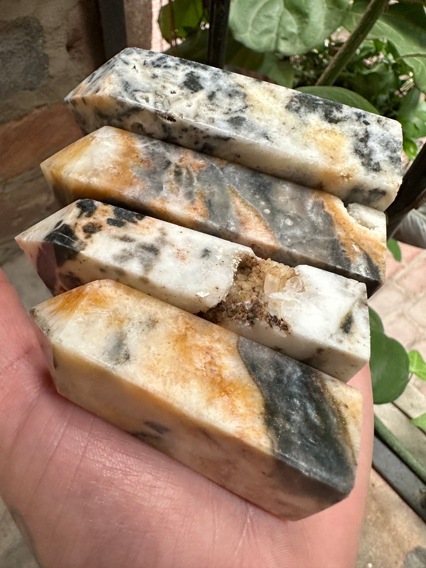 Natural Tiger Skin Agate Tower