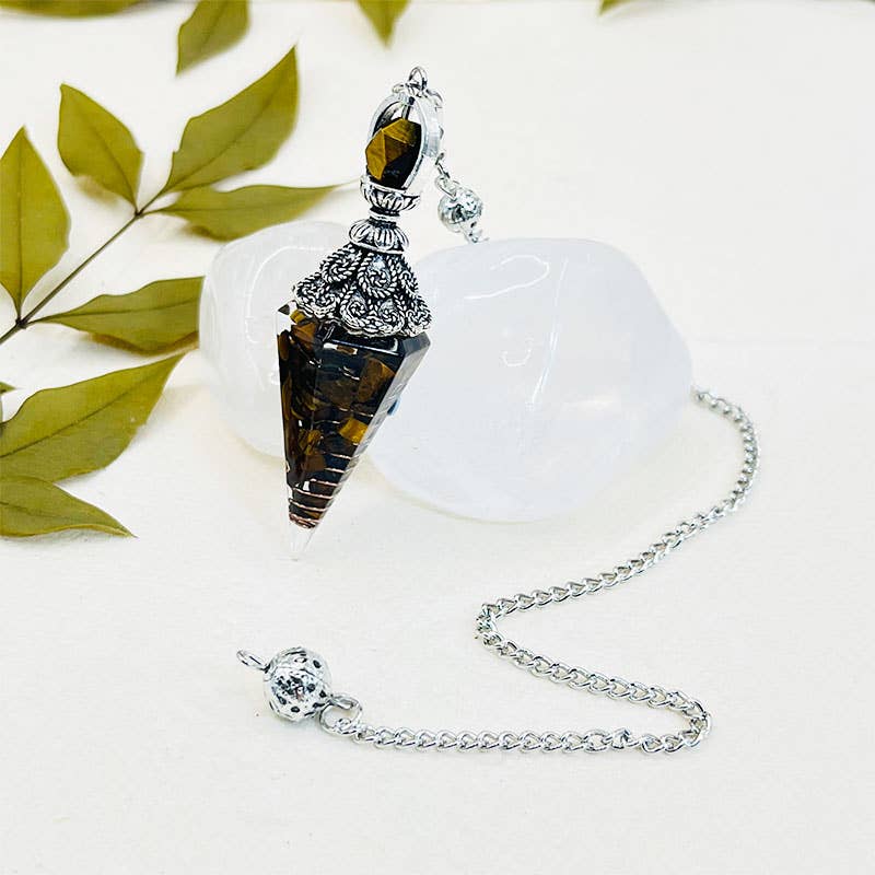 Tiger Eye Protection And Power Pendulum: Silver