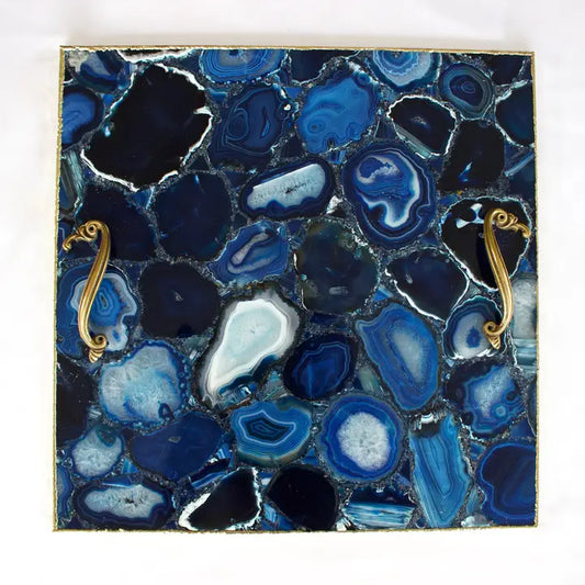 Blue Agate Serving Tray