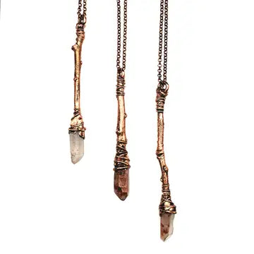 Sticks & Stones Hematoid Quartz Wand Necklace
