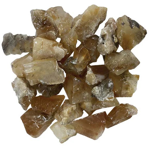 Amber, Fluorescent Calcite (Rough)