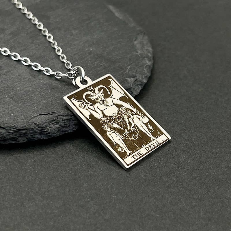 Stainless Steel Tarot Necklaces: THE MAGICIAN