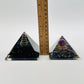 Orgone Crystal Pyramid:  - Amethyst w/ Amethyst Sphere