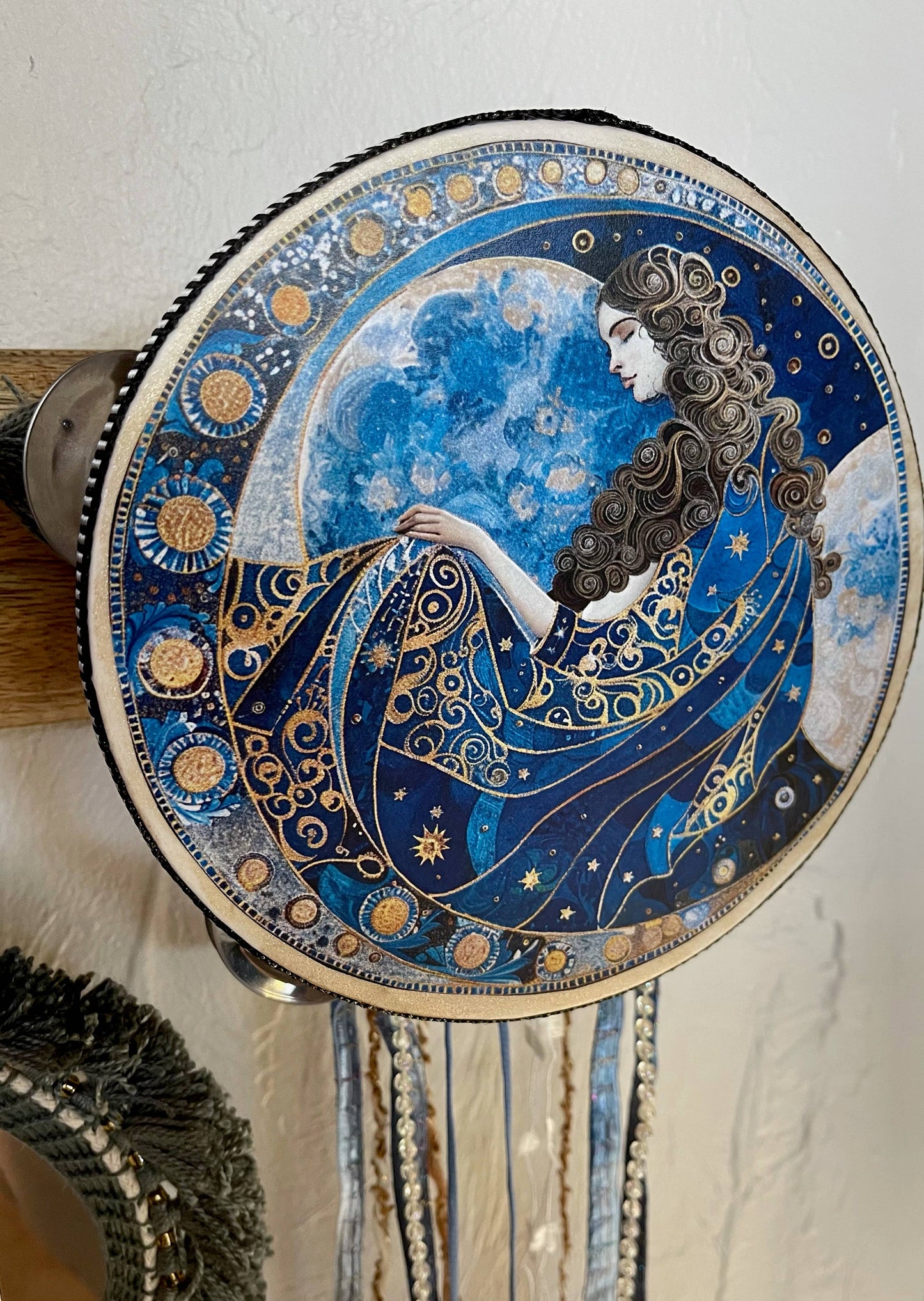 Blue Moon Goddess Tambourine