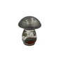 Mini Mushroom Figurine with Bloodstone Crystals: Mushroom Figurine