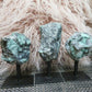 Crystal Emerald on Metal Stand - Raw Emerald Chunk