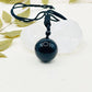 Crystal Ball Healing Necklace: Black Obsidian