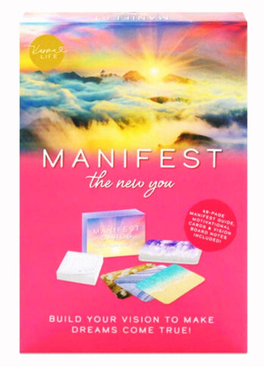 Manifest The New You: Guided Journal + Manifestation Cards