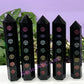 Black Obsidian Chakra Towers