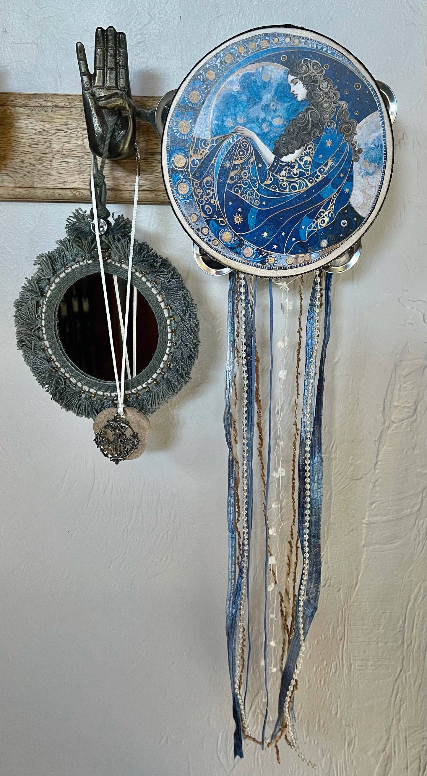 Blue Moon Goddess Tambourine