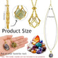 Gold Crystal Cage Holder Necklace