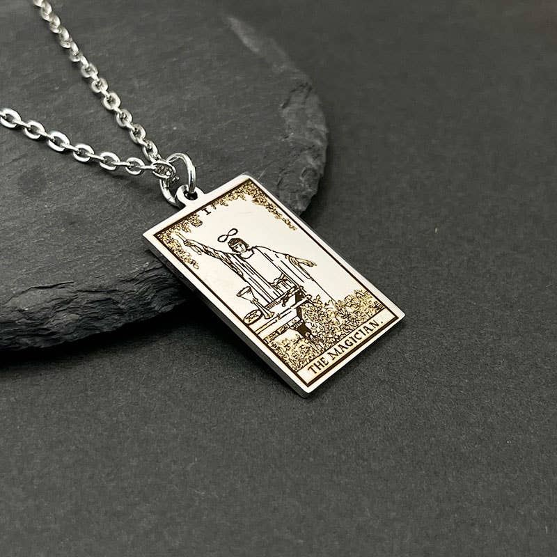 Stainless Steel Tarot Necklaces: THE MAGICIAN