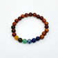 Chakra Bead Bracelets with Sandalwood