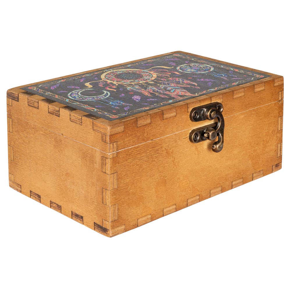 Dreamcatcher Wooden Tarot Card Box