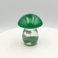 Mini Mushroom Figurine with Green Aventurine Crystals: Mushroom Figurine