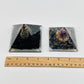 Orgone Crystal Pyramid:  - Amethyst w/ Amethyst Sphere