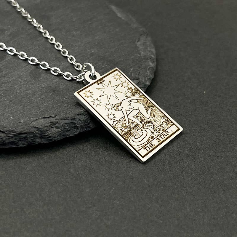 Stainless Steel Tarot Necklaces: THE MAGICIAN