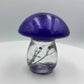 Mini Mushroom Figurines with Spiritual Crystals: Aquamarine