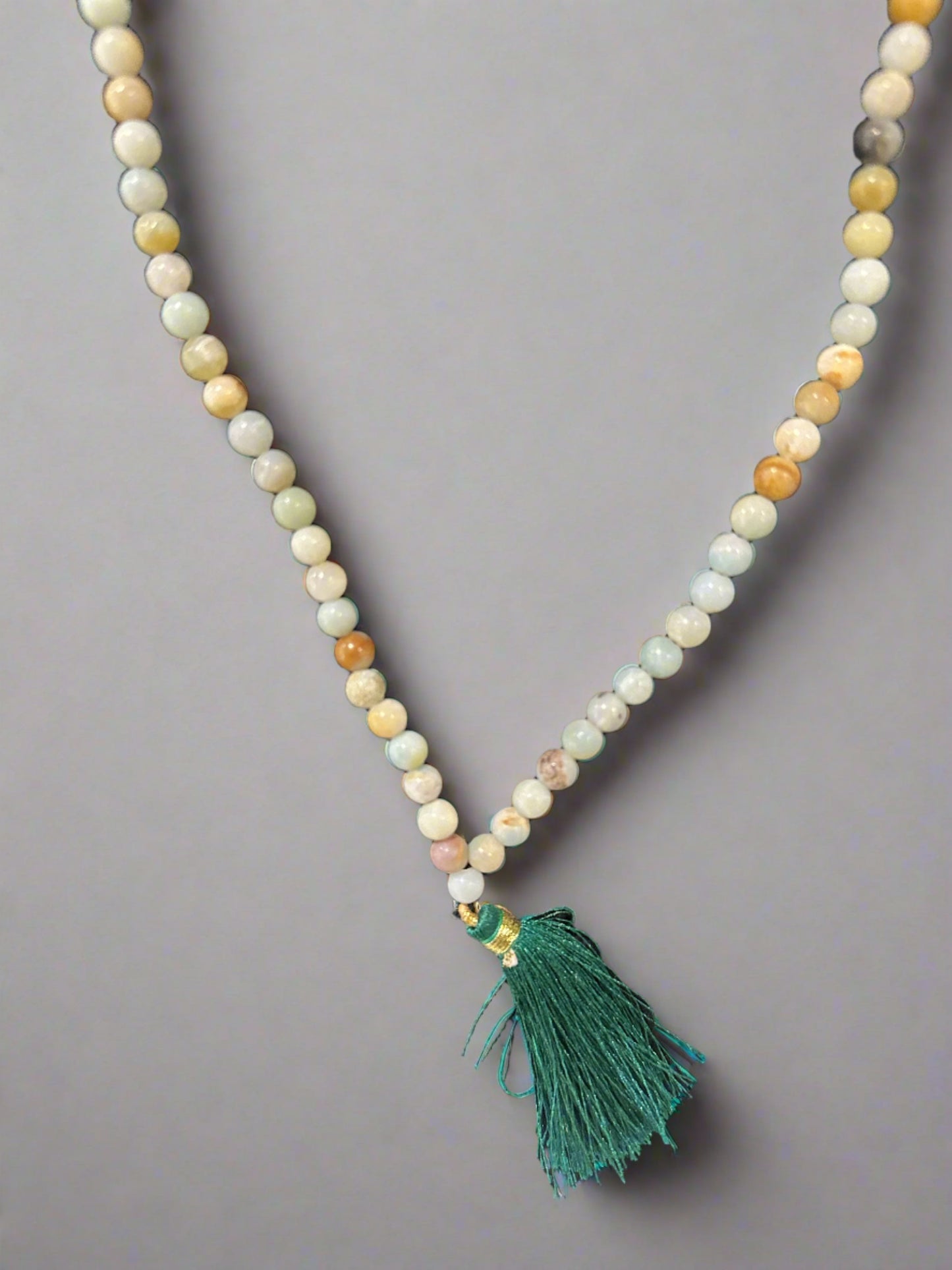Amazonite Mala Prayer Beads-6mm