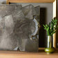 Large Smoky Grey Agate Serving Tray with Brass Handles