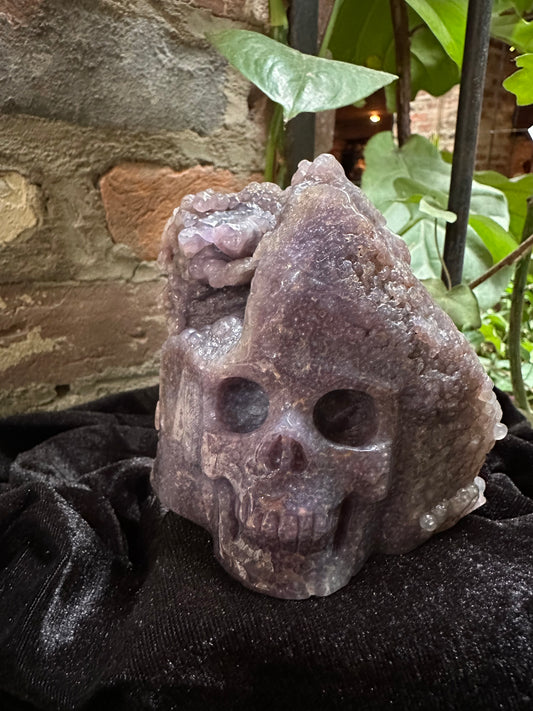 Grape Agate Skull