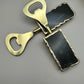 Black Agate Bottle Openers-gold finish