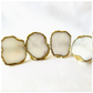 White Agate Napkin Rings